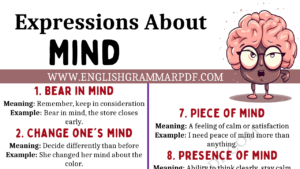 Expressions About “Mind” Copy