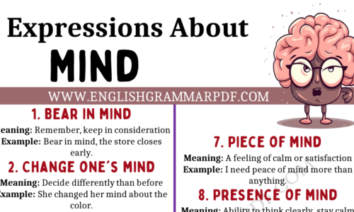 20 Expressions About “Mind” in English