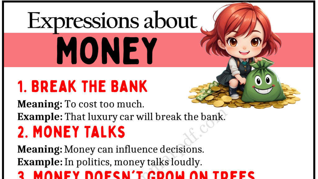 Expressions About Money Copy