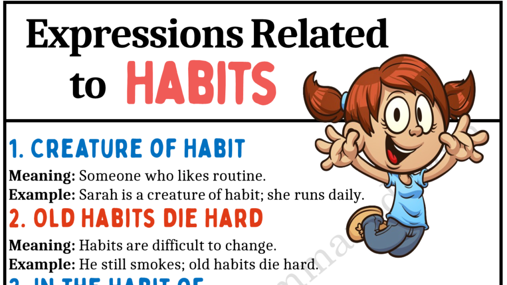 Expressions Related to Habits Copy