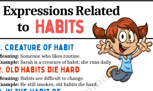 15 Expressions Related to Habits