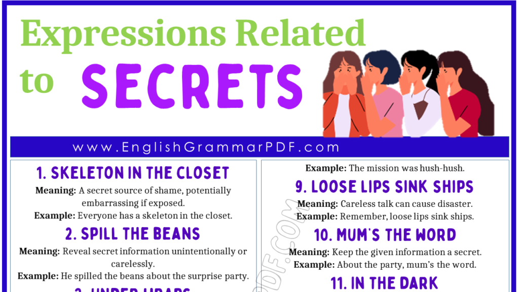 Expressions Related to Secrets 1