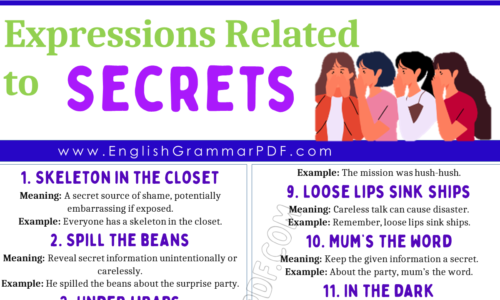 20 Expressions Related to Secrets