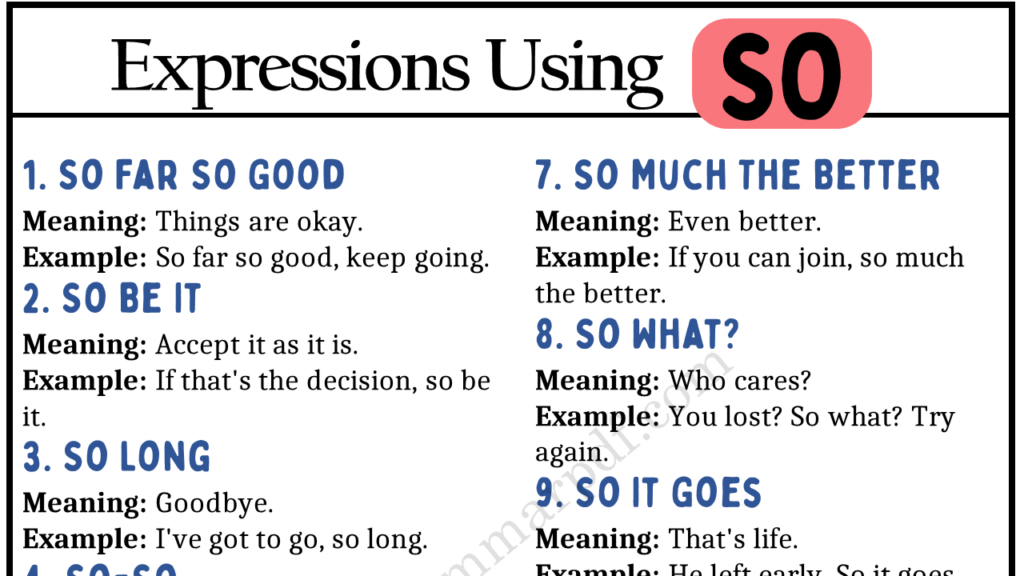 Expressions Using SO Copy