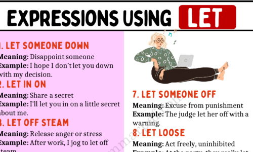 20 Expressions Using the Word “LET”