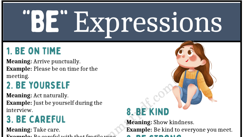 Expressions With BE Copy