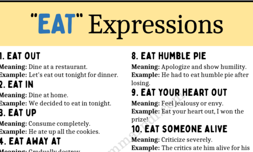 20 Expressions With the Verb “EAT”