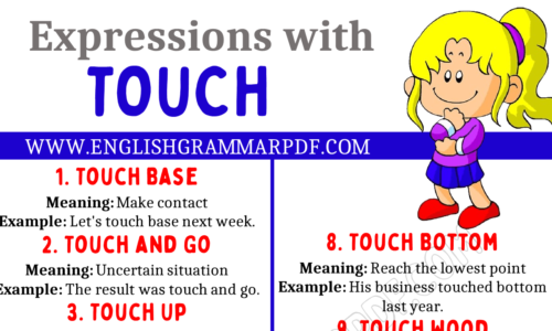 20 Expressions With “Touch” Everyone Should Know