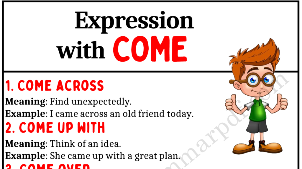 Expressions with COME Copy