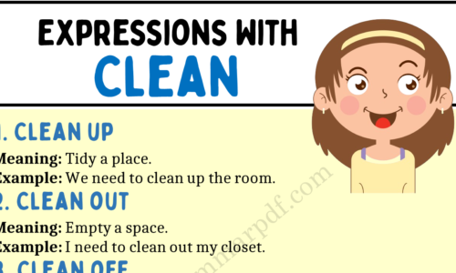 Learn 20 Expressions with “Clean”