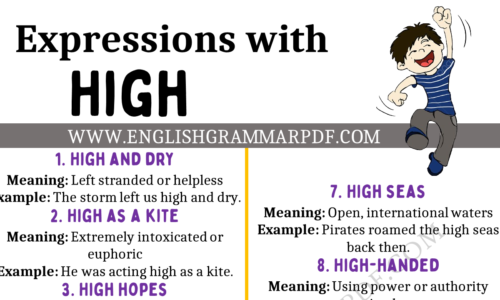 20 Expressions with “High” in English