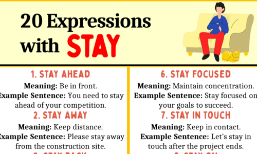 20 Common English Expressions with STAY