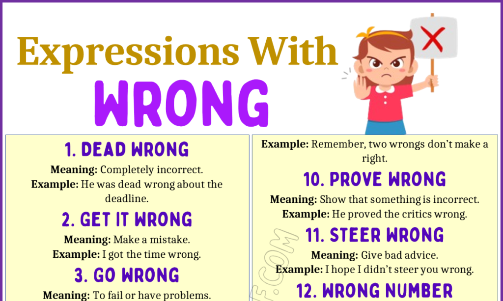 Expressions with Wrong 1