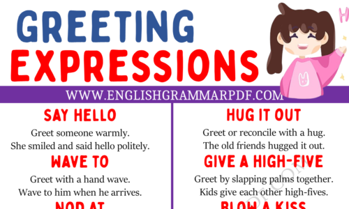 Learn Greeting Expressions in English