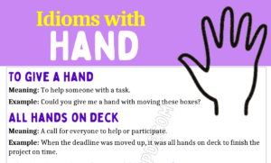 Hand Idioms 1