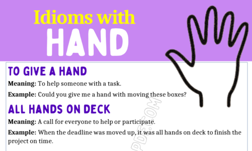 Learn 20 🖐🖐 Hand Idioms (with Meanings and Examples)