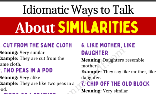 20 Idiomatic Ways to Talk about Similarities in English