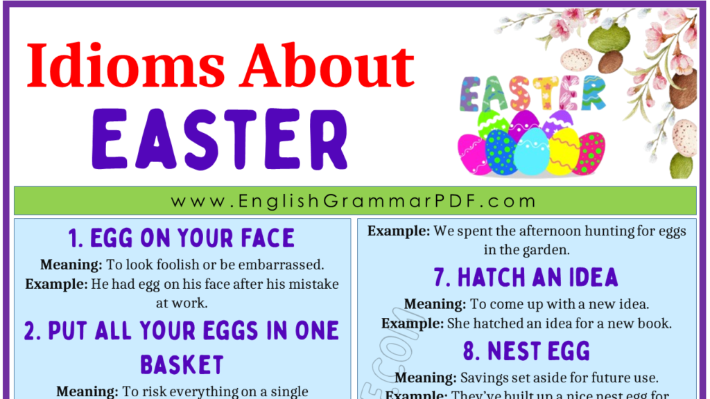 Idioms About Easter 1