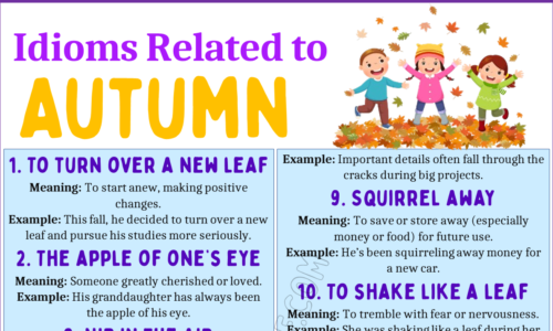 20 Autumn Inspired Idioms to Spice Up Your Language