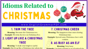 Idioms Related to Christmas 1