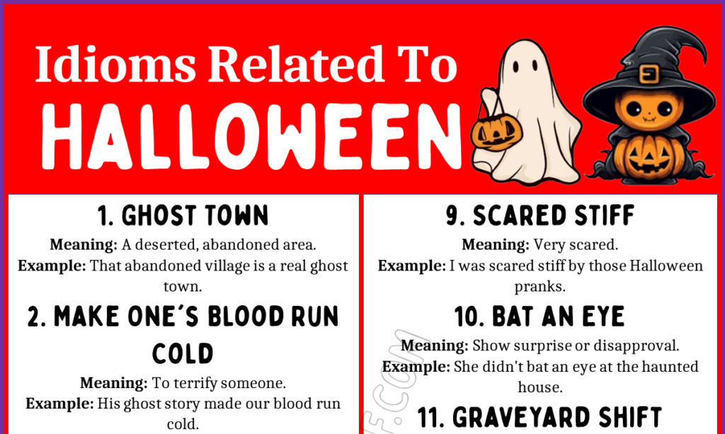 Idioms Related to Halloween 1