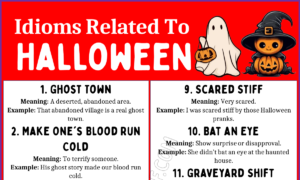 Idioms Related to Halloween 1