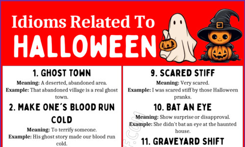 20 Spooky Idioms Related to Halloween