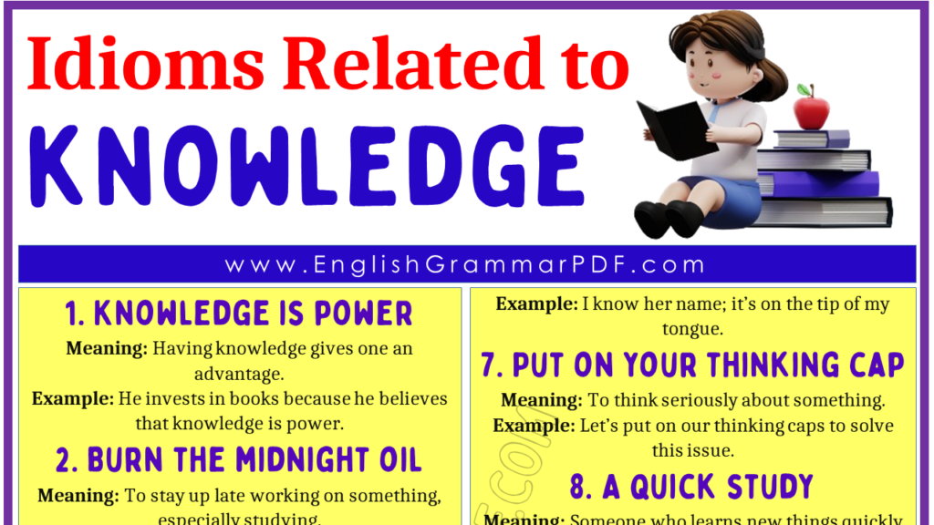 Idioms Related to Knowledge 1