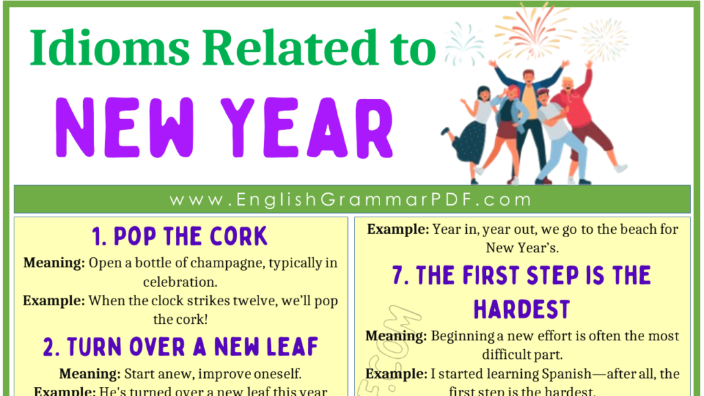 Idioms Related to the New Year 1