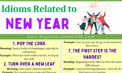 20 Idioms Related to the New Year