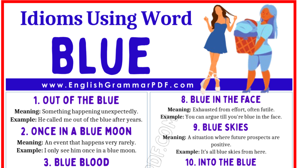 Idioms Using the Word Blue 1