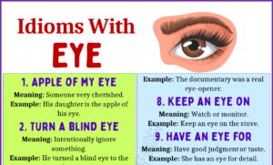 Idioms Using the Word Eye 1