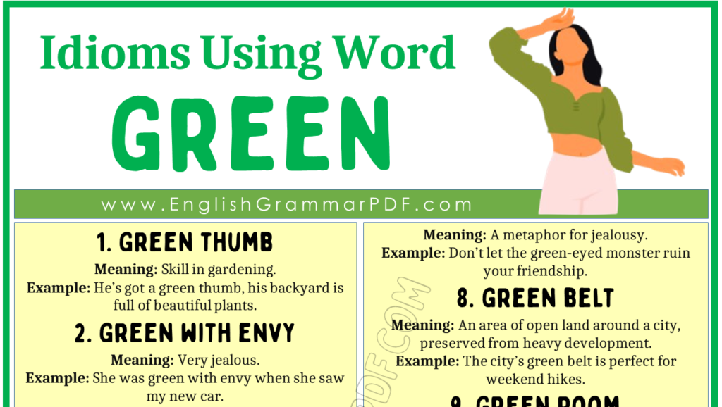 Idioms Using the Word Green 1