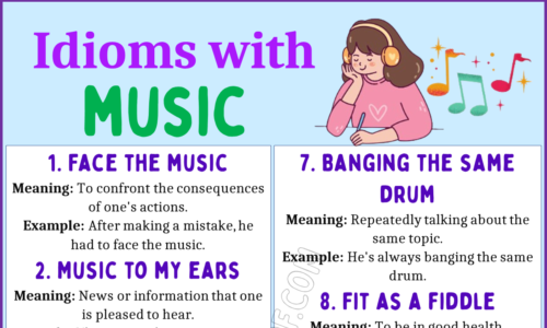 20 English Idioms Inspired by Music