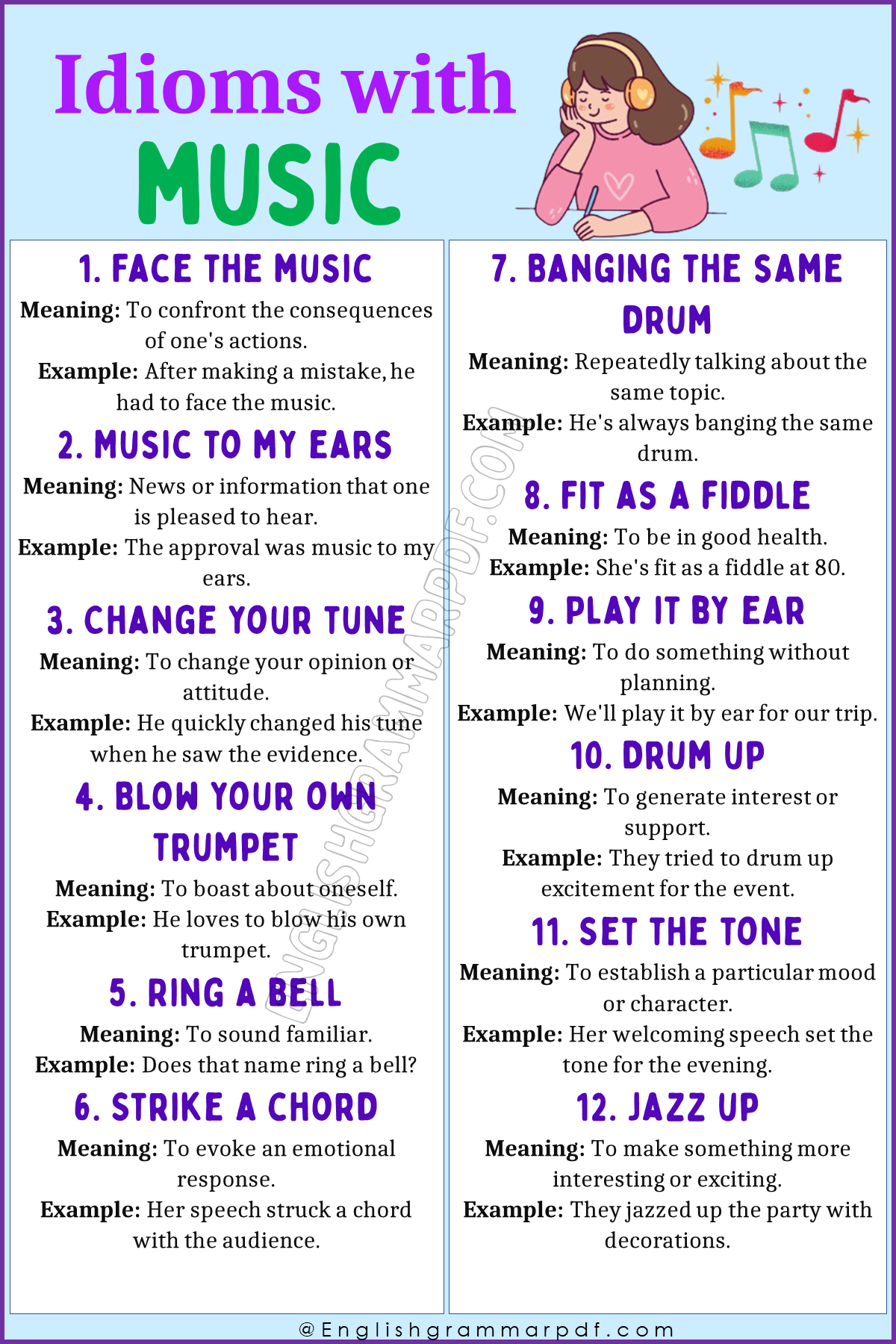 Idioms With Music