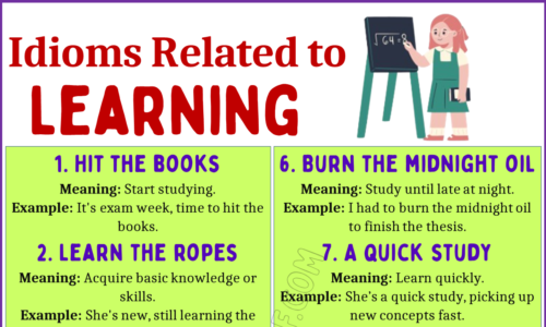 20 Idioms and Expressions Related to Learning