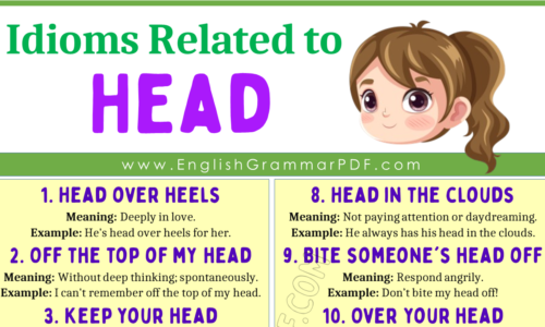 20 Idioms and Expressions Using the Word “Head”