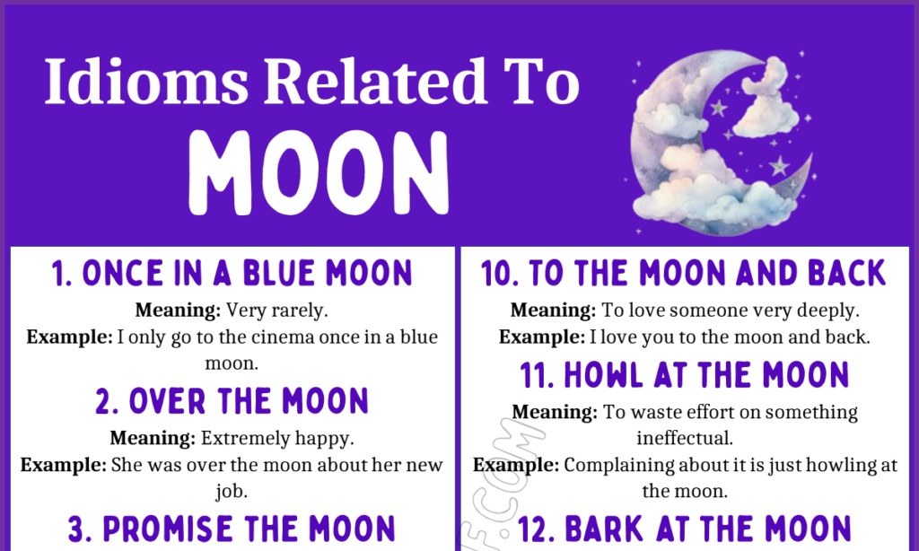 Idioms and Expressions with Moon 1