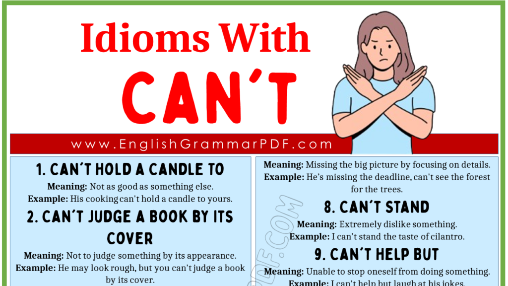 Idioms with Can't 1