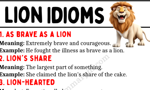 20 Lion Idioms in English