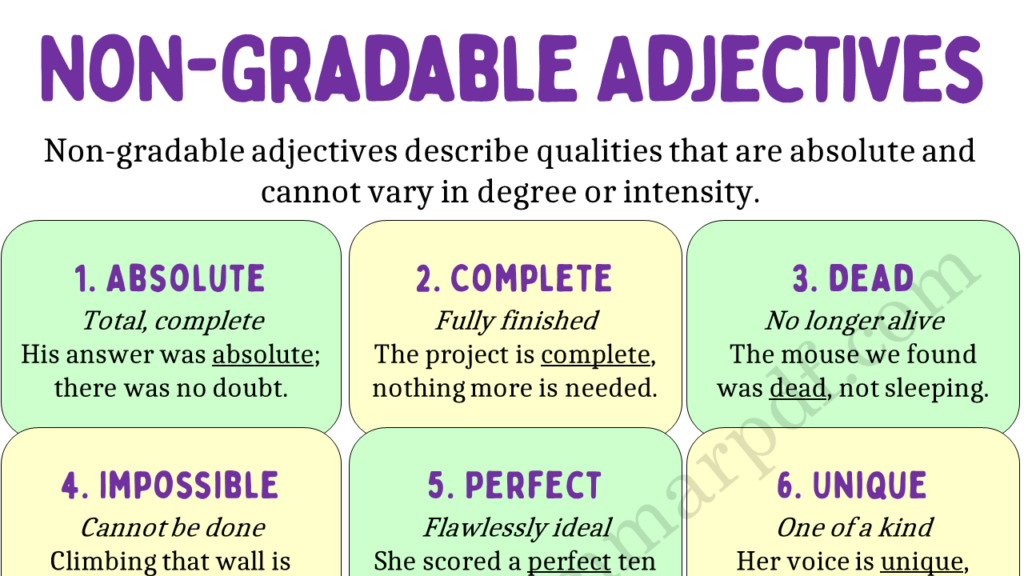 Non Gradable Adjectives Copy