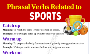 Phrasal Verbs Related To Sports 1