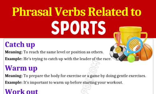 Phrasal Verbs Related To Sports