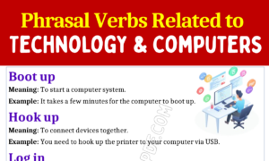 Phrasal Verbs Related To Technology And Computers 1