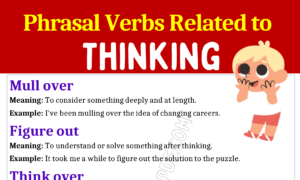 Phrasal Verbs Related To Thinking 1