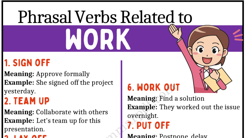 Phrasal Verbs Related to Work Copy