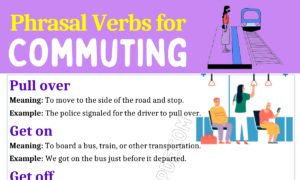 Phrasal Verbs for Commuting 1