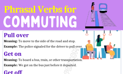 Phrasal Verbs for Commuting