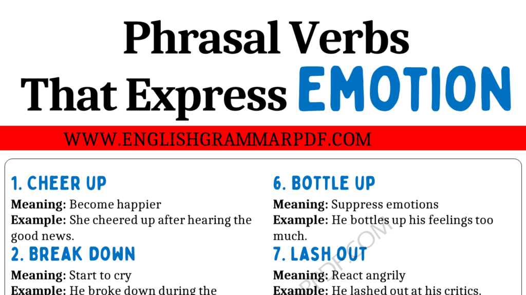 Phrasal Verbs that Express Emotions Copy