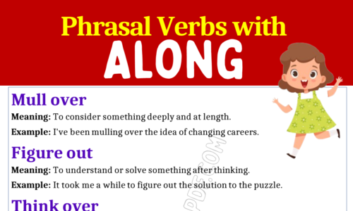 Phrasal Verbs with Along